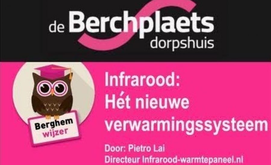 GEANNULEERD / Lezing: Infrarood, hèt nieuwe verwarmingssysteem